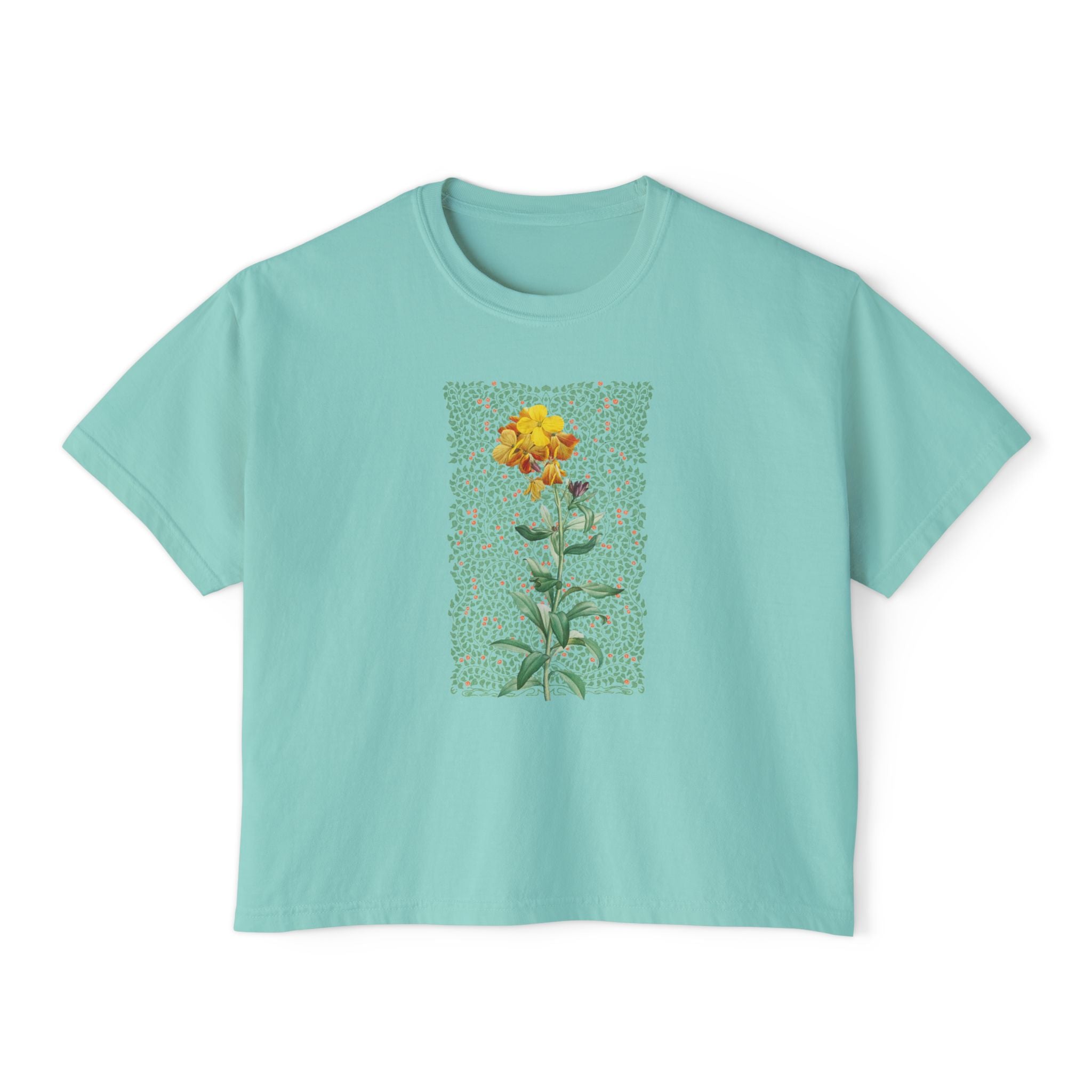 Vintage Flower & Leafy Boxy T-shirt