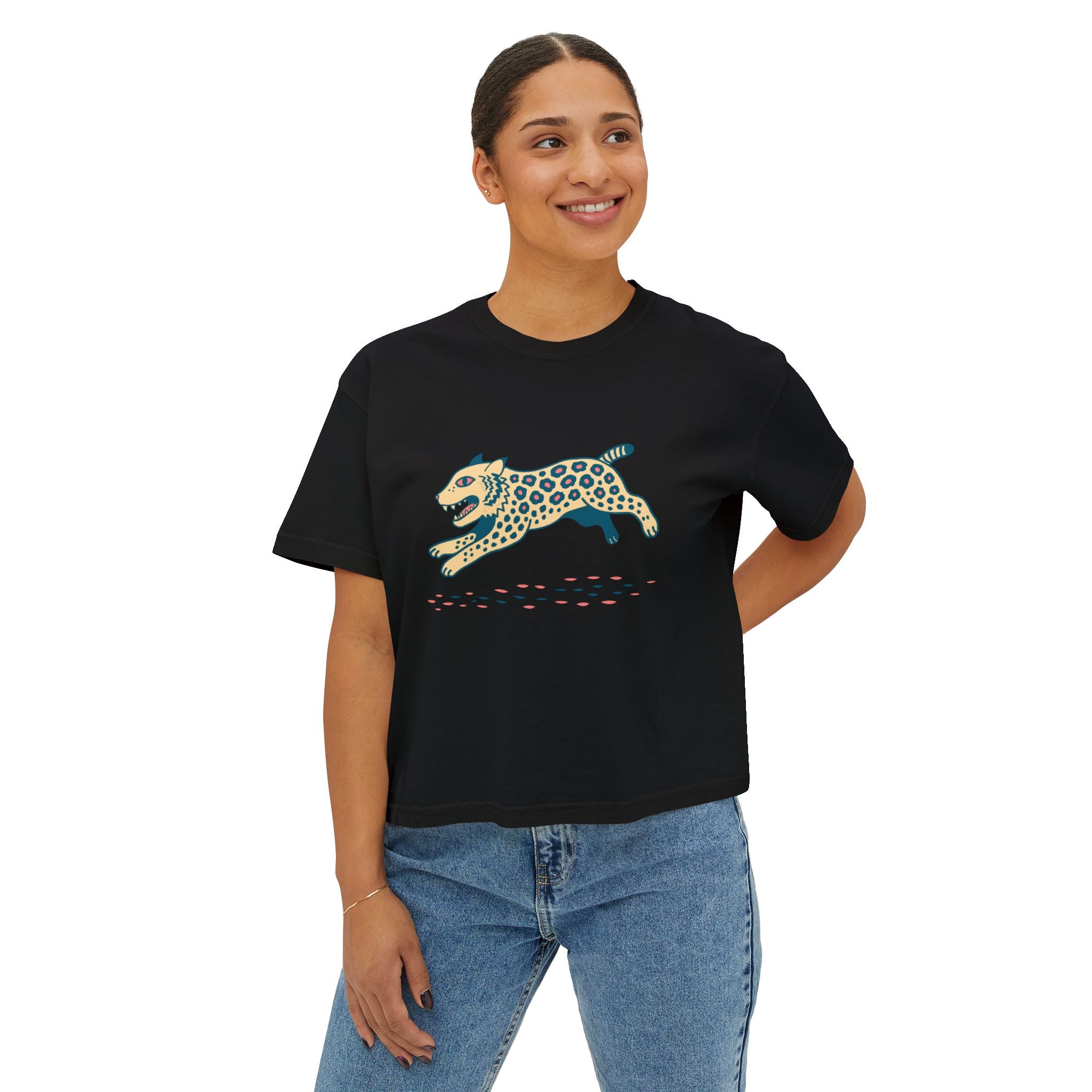 Boho Bobcat Boxy T-Shirt