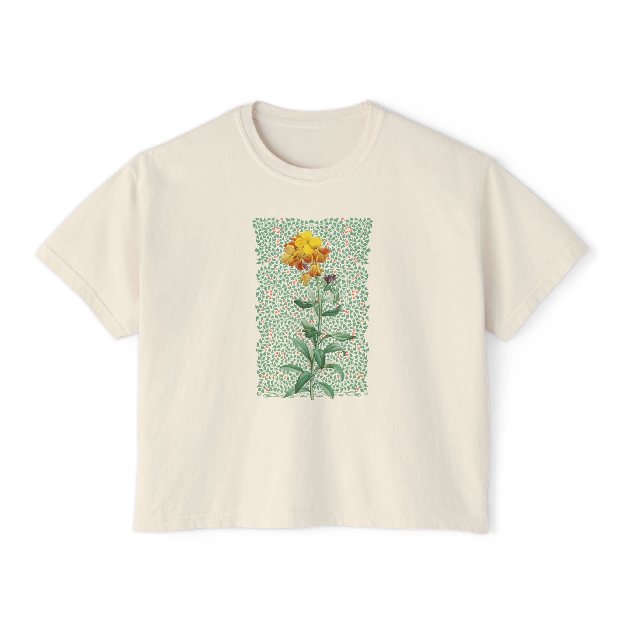 Vintage Flower & Leafy Boxy T-shirt
