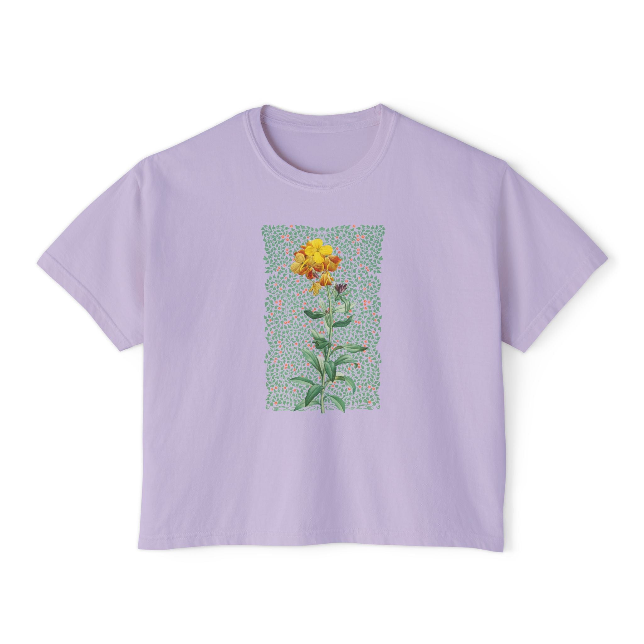 Vintage Flower & Leafy Boxy T-shirt