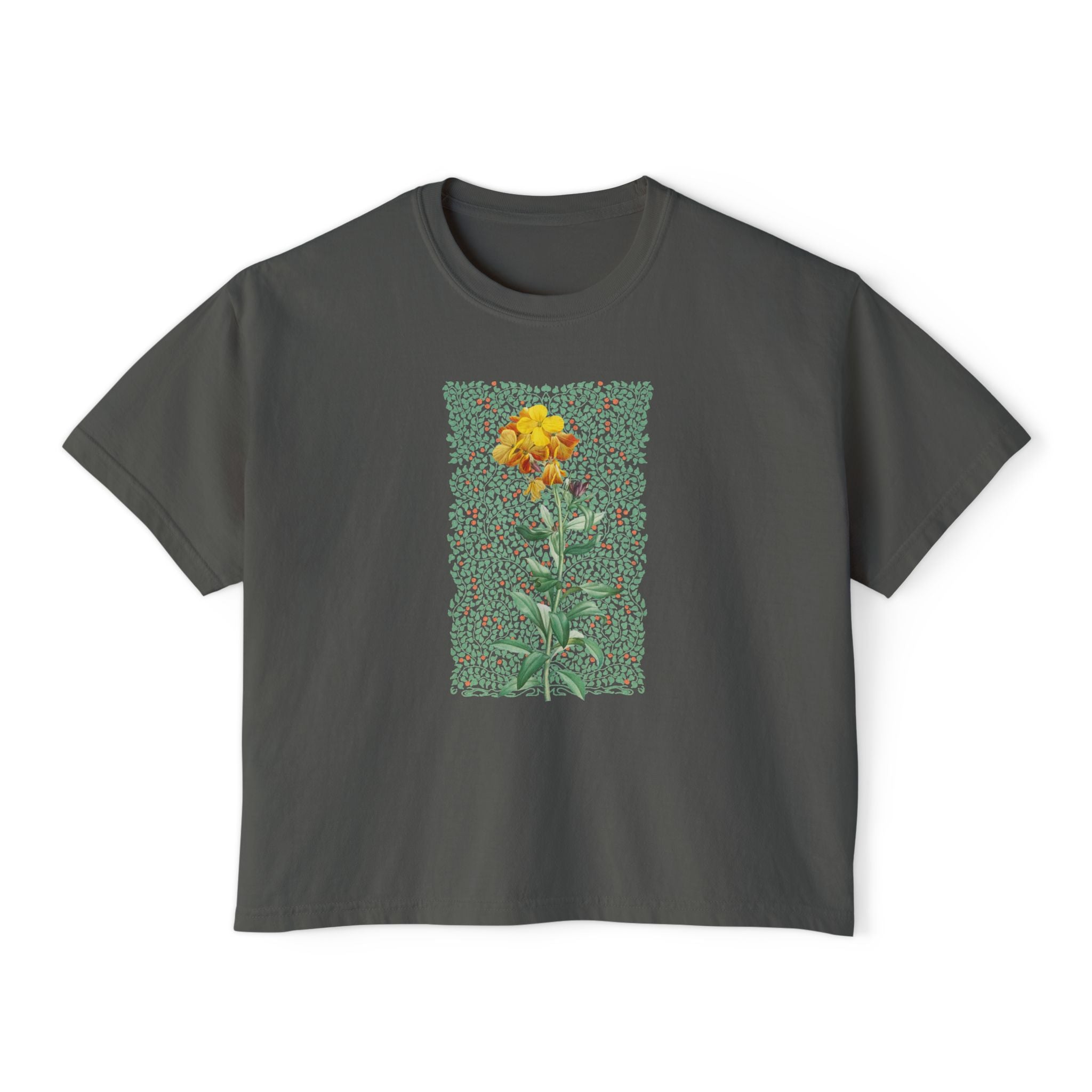 Vintage Flower & Leafy Boxy T-shirt