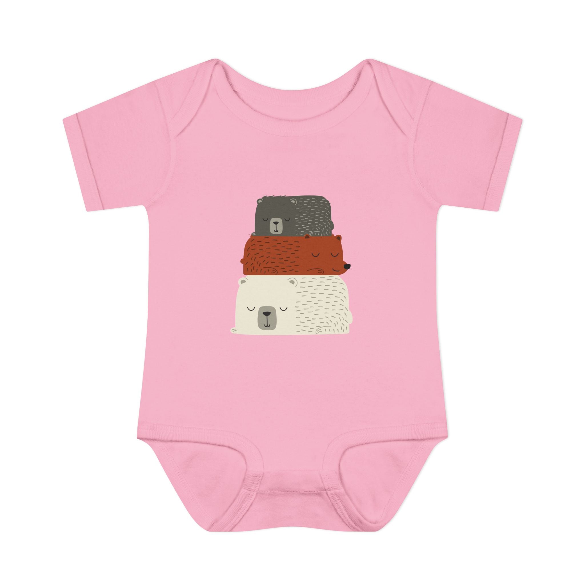 Three Stacked Bears Infant Onesie