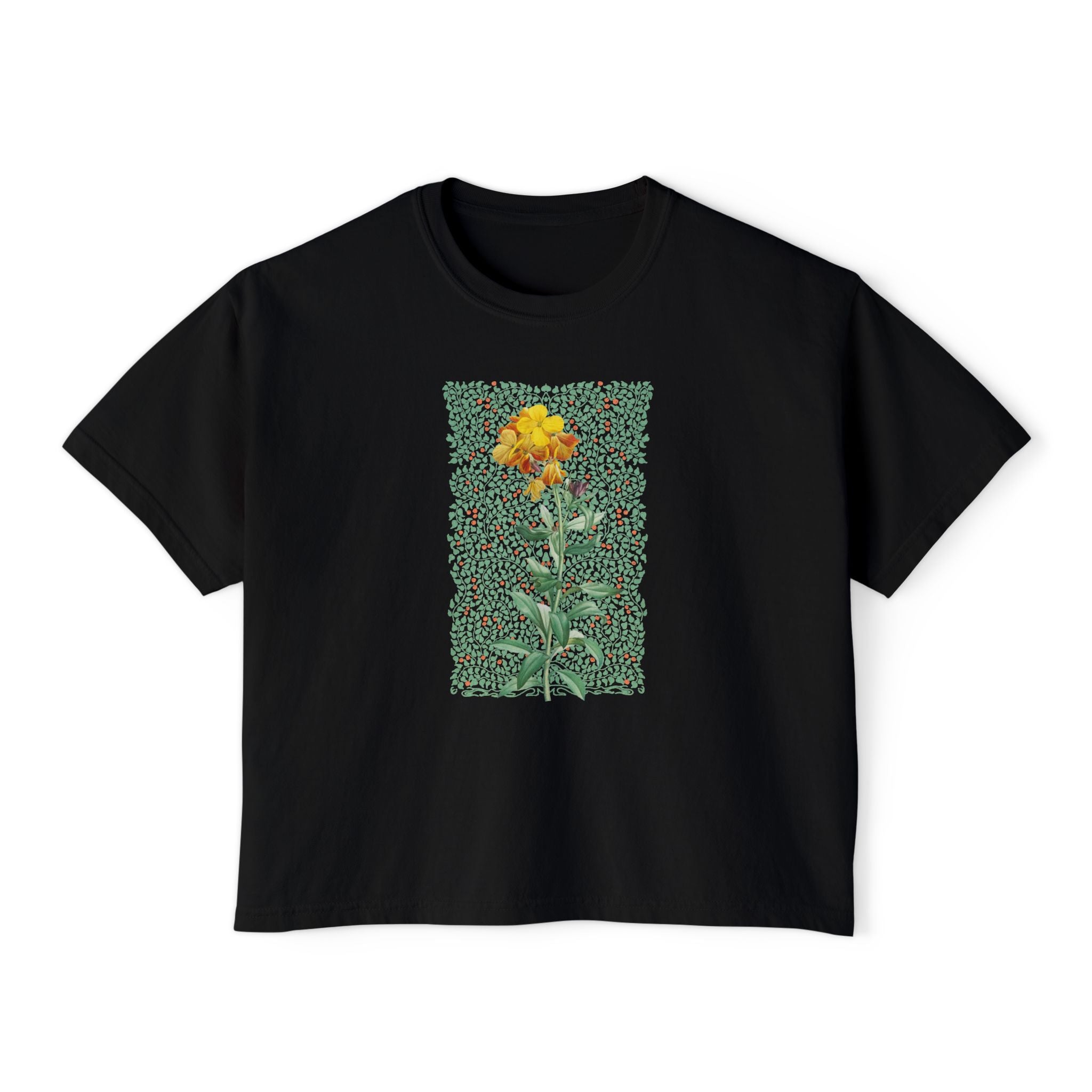 Vintage Flower & Leafy Boxy T-shirt