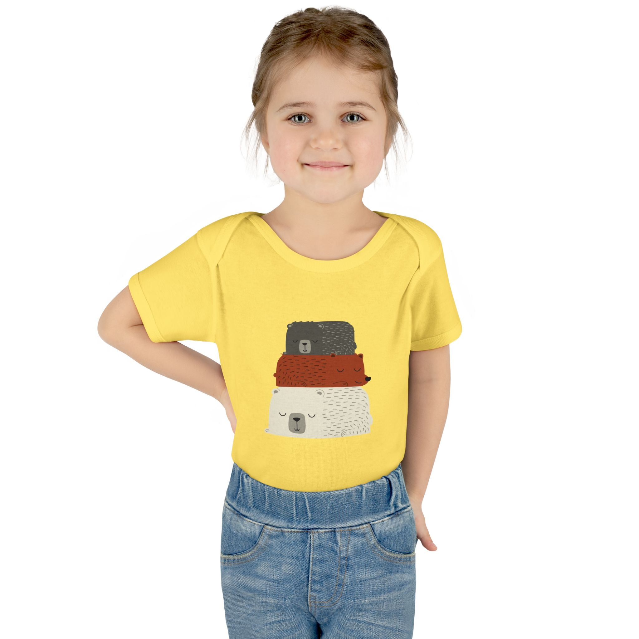 Three Stacked Bears Infant Onesie