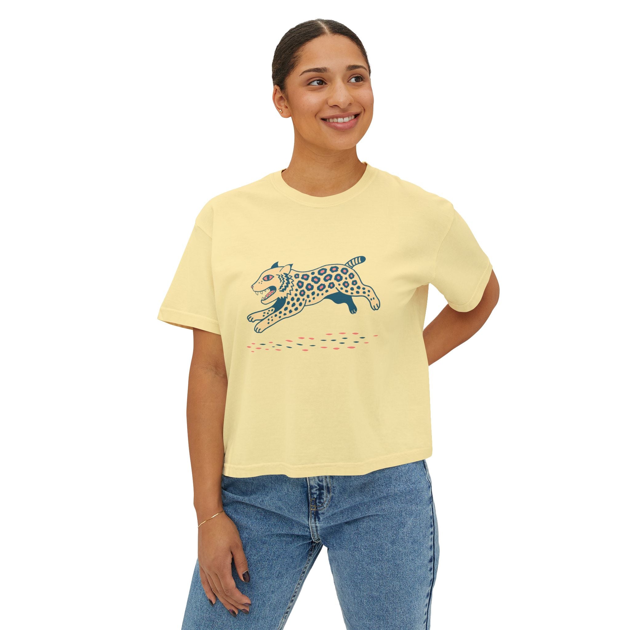 Boho Bobcat Boxy T-Shirt