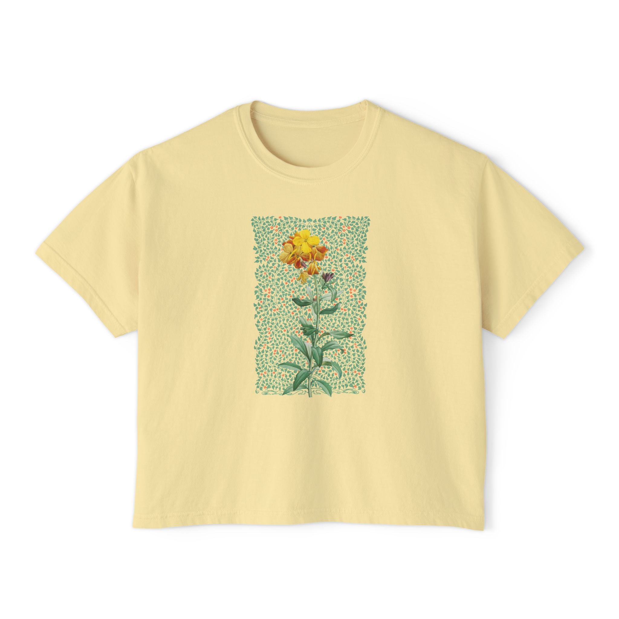 Vintage Flower & Leafy Boxy T-shirt