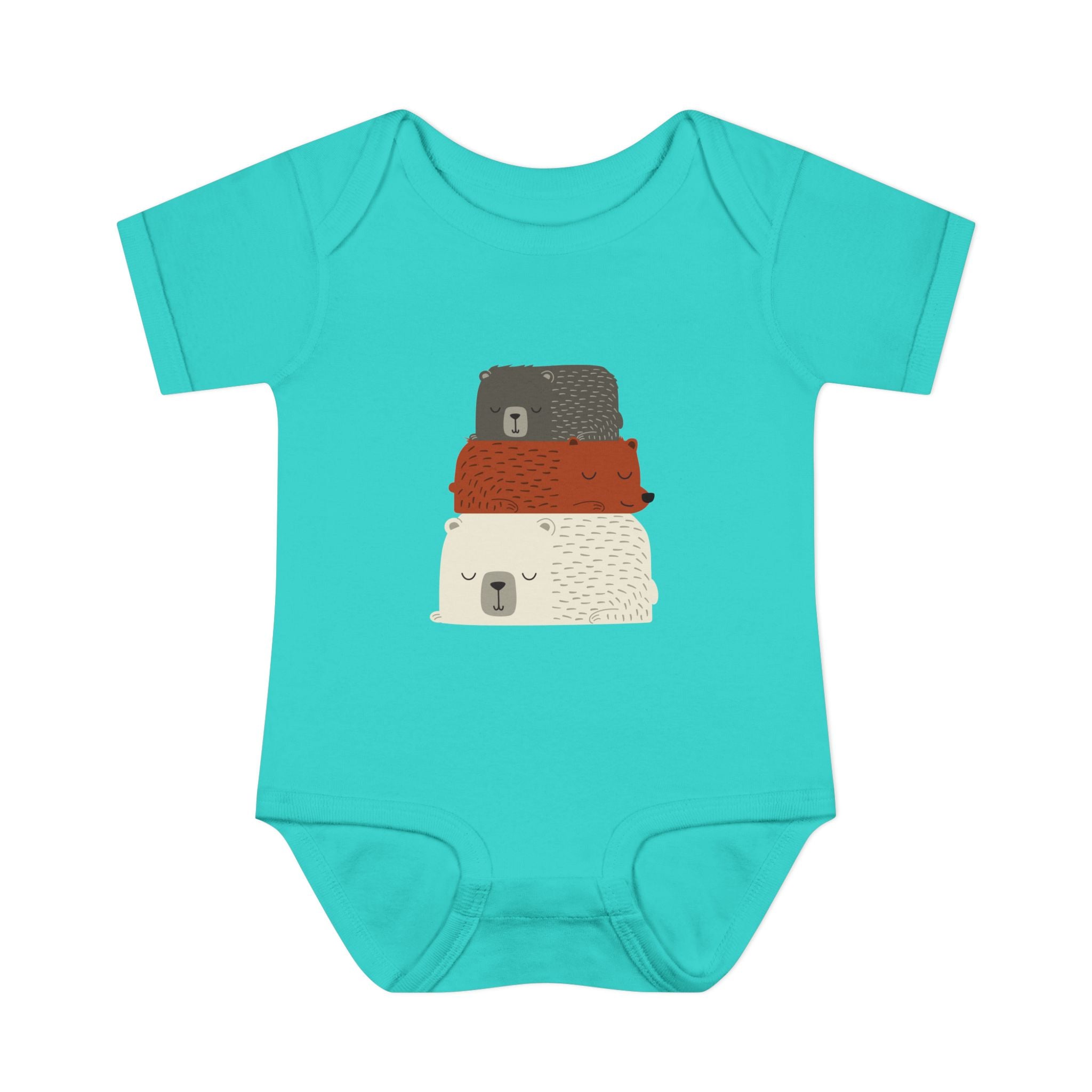 Three Stacked Bears Infant Onesie