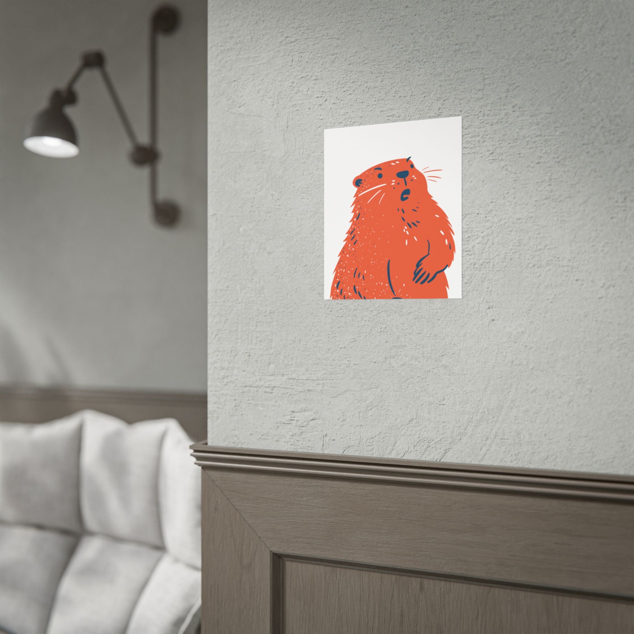 Marmot Illustration Poster