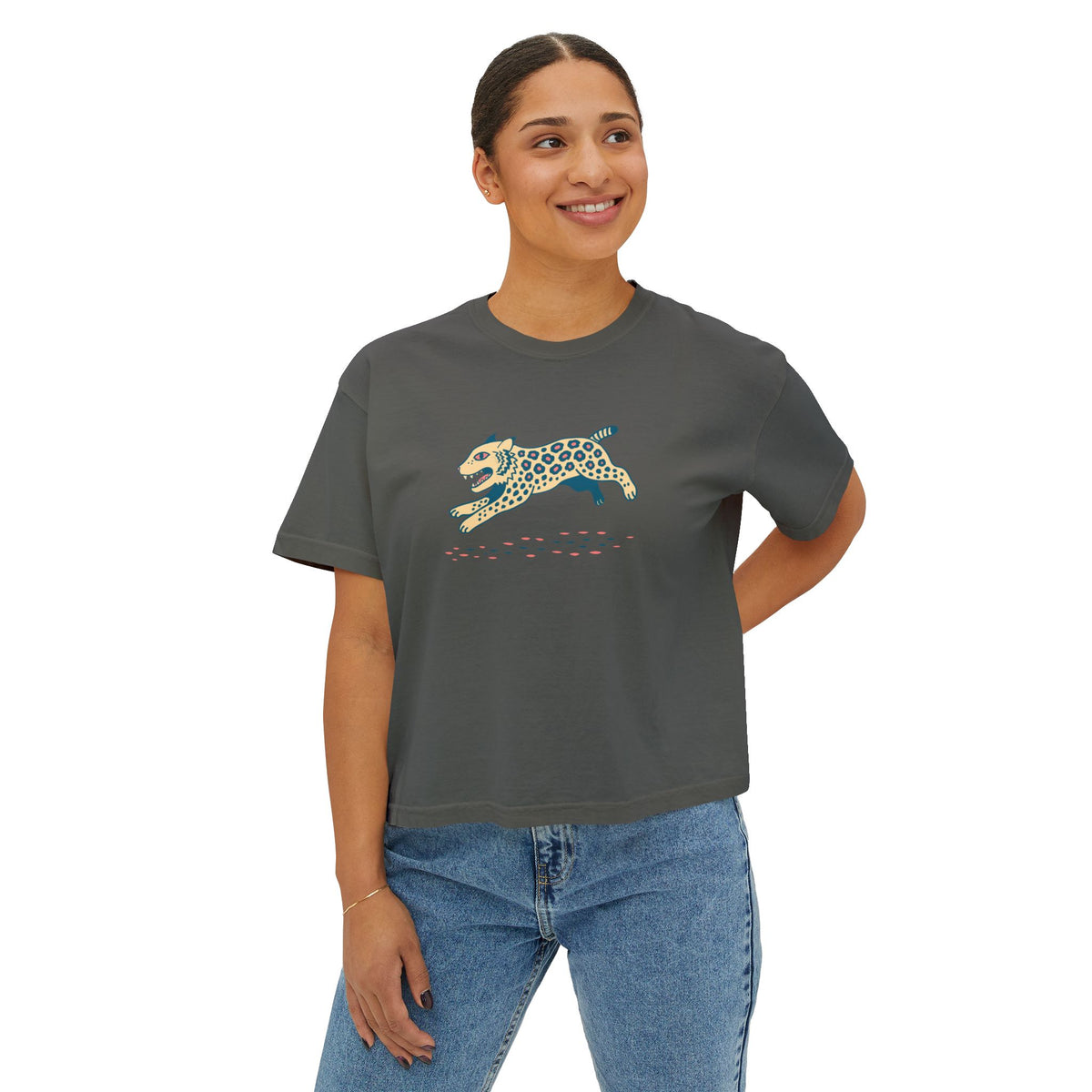 Boho Bobcat Boxy Tee