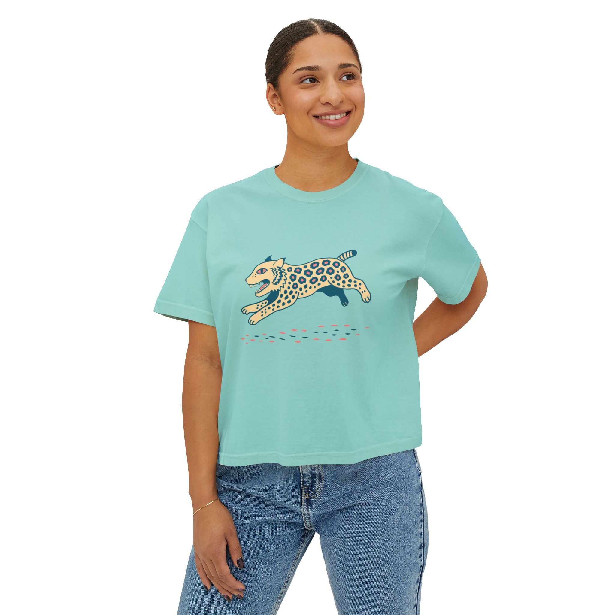 Boho Bobcat Boxy T-Shirt