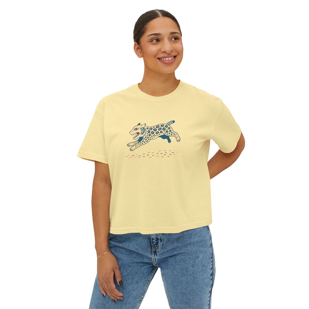 Boho Bobcat Boxy Tee