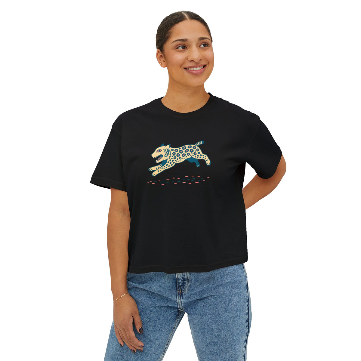 Boho Bobcat Boxy Tee