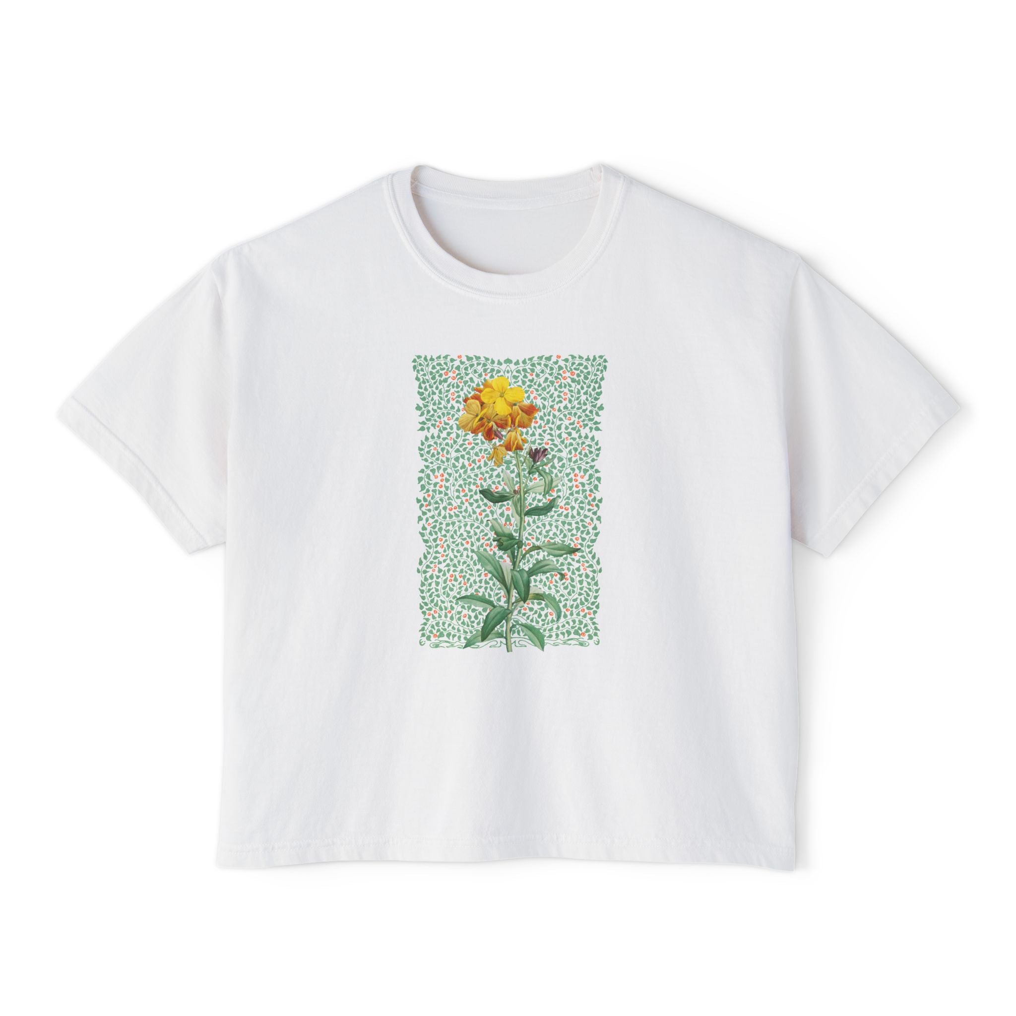 Vintage Flower & Leafy Boxy T-shirt
