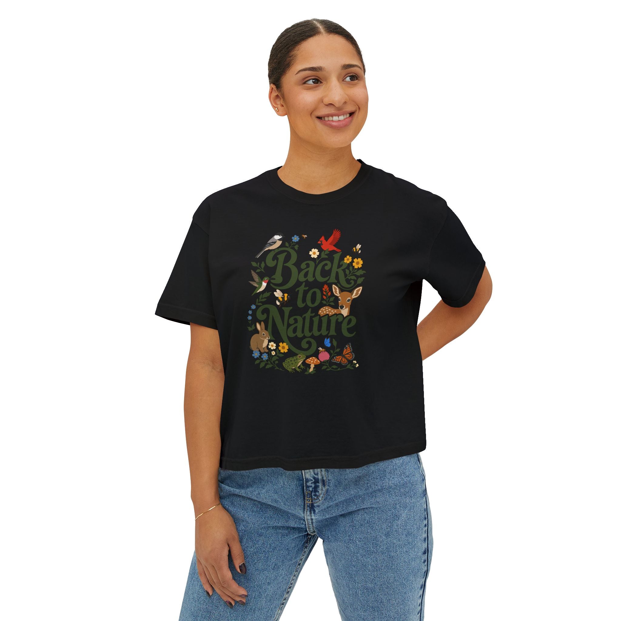 Back to Nature Wild Outdoors Boxy Tee