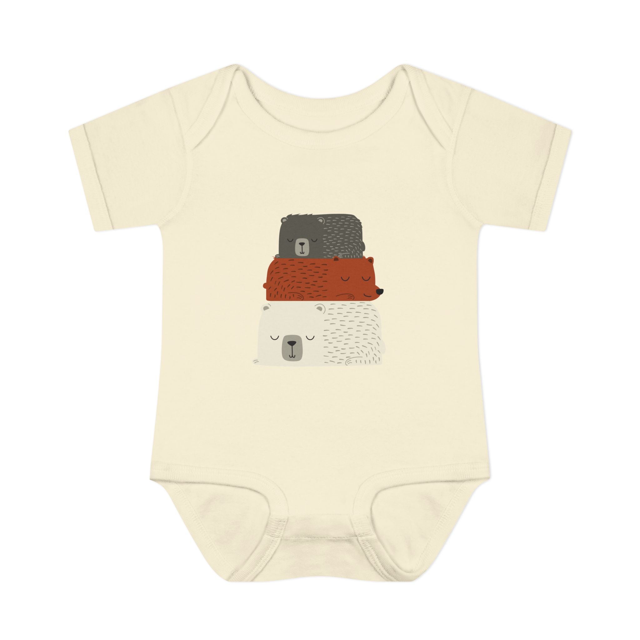 Three Stacked Bears Infant Onesie