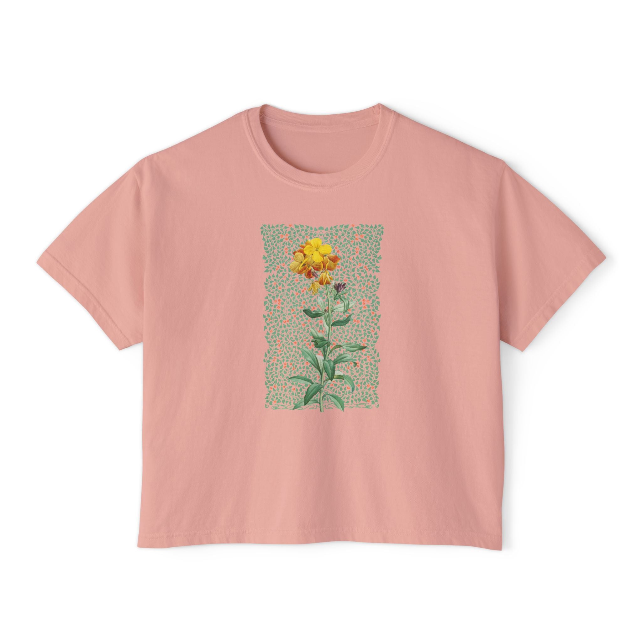 Vintage Flower & Leafy Boxy T-shirt