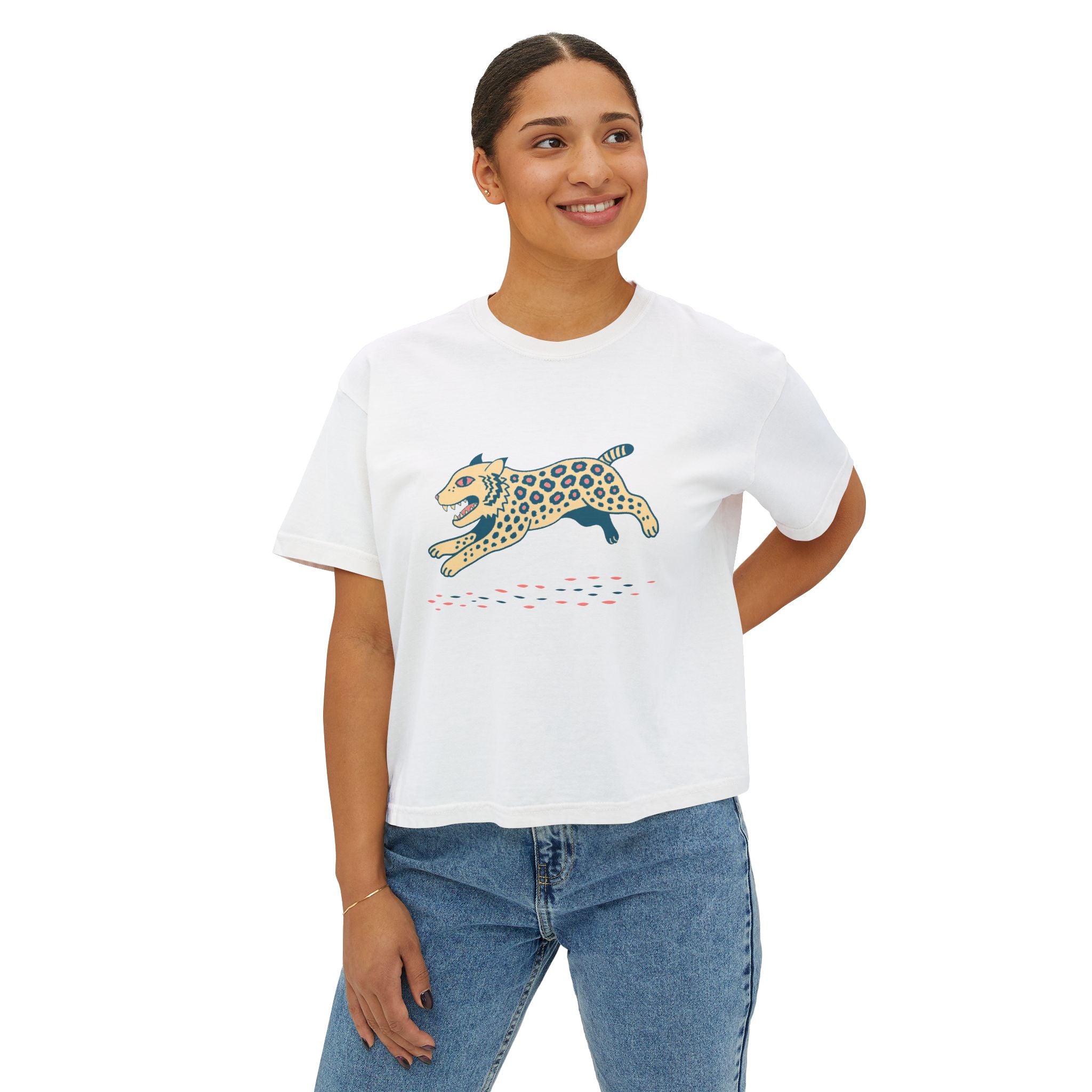 Boho Bobcat Boxy T-Shirt