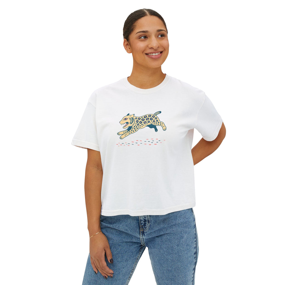Boho Bobcat Boxy Tee