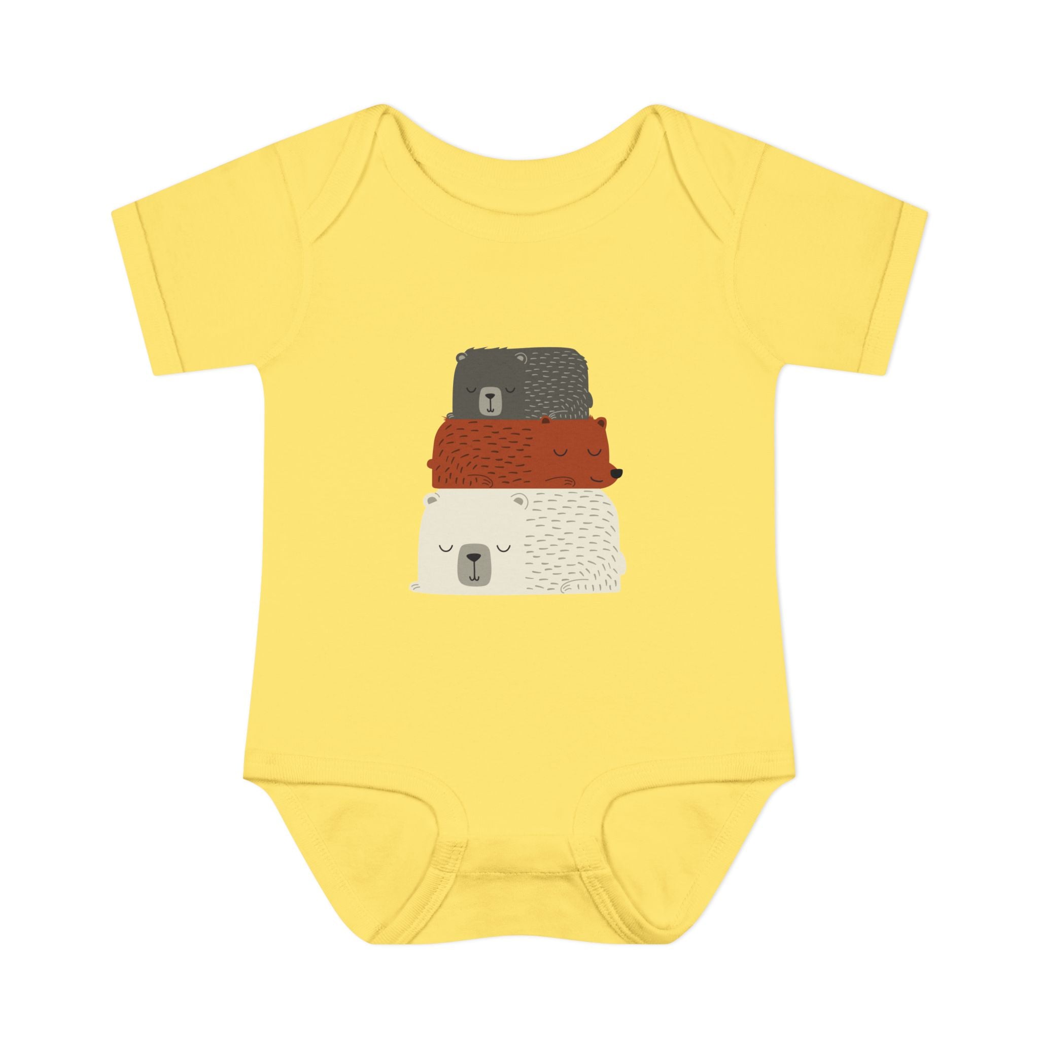 Three Stacked Bears Infant Onesie