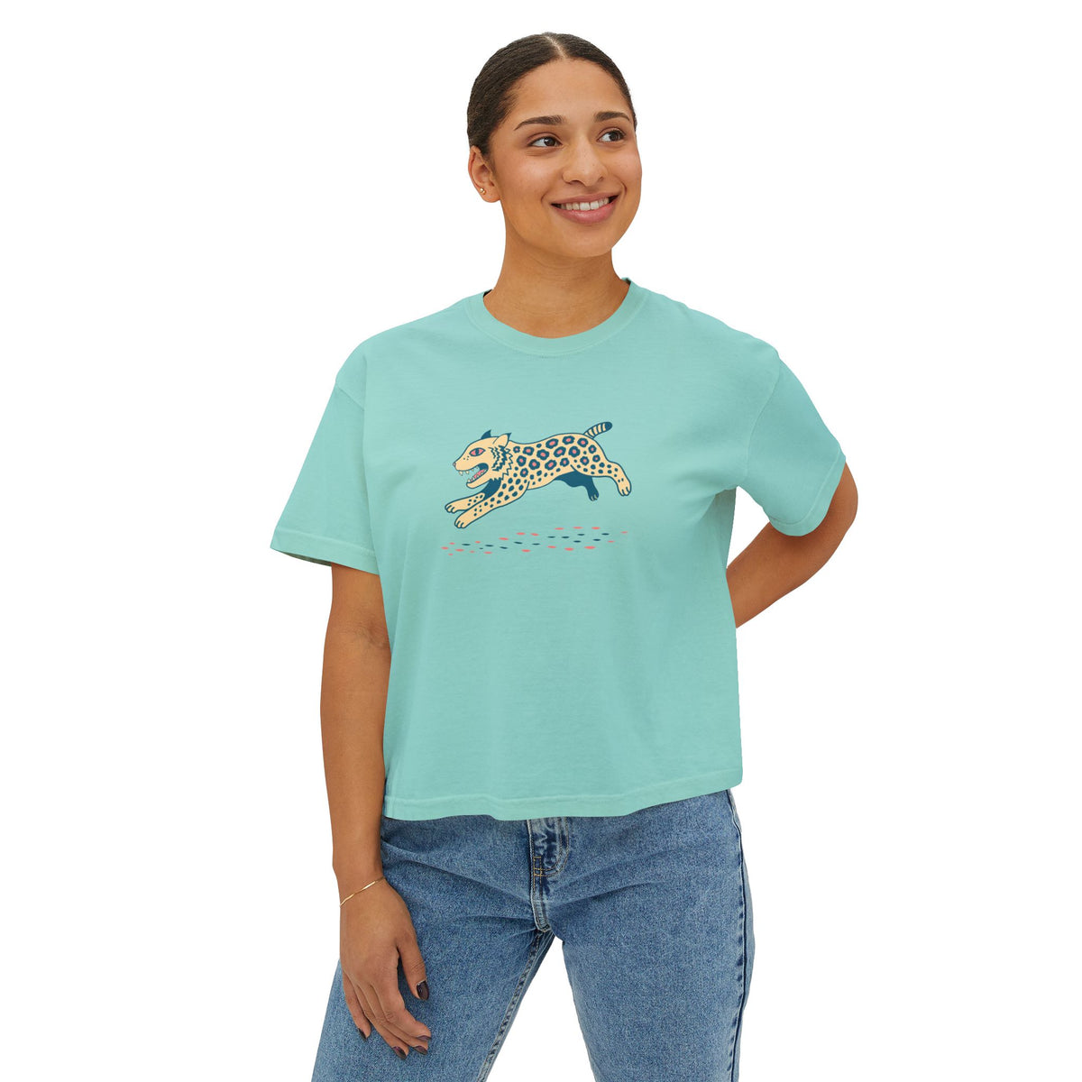 Boho Bobcat Boxy Tee